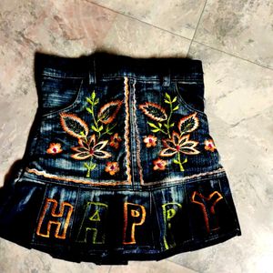 Denim Skirt For Girls