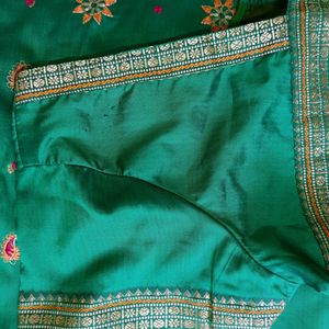 Saree with stitched blouse