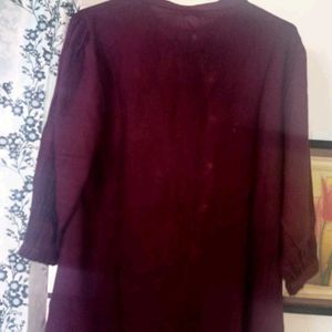 Women Max Maroon Top