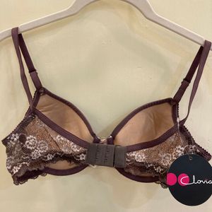 Clovia Women Push-up Lightly Padded Bra (Brown, Be