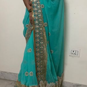 Heavy Border Saree