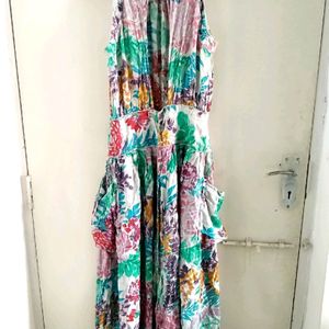 Halter Neck Beautiful Floral Dress