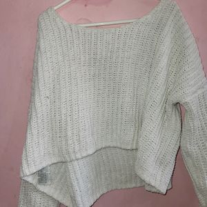 Drop Shoulder Woolen Sweater