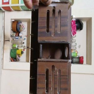 Wooden Key & Mobile Holder With Wall Mount Sell