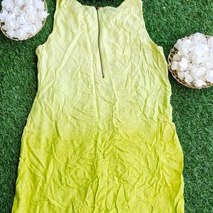 Noi: Lime green Sleeveless Top (Must Buy)