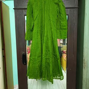 Function Wear Green Kurta Set With Dupatta