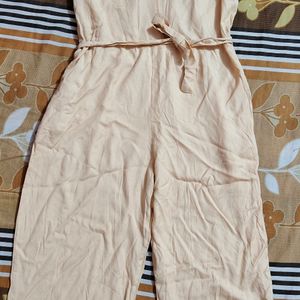 Cream Jumpsuit