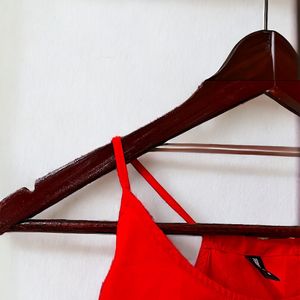 Red Flowy Cami Tank Top