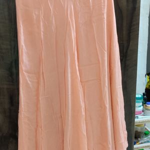 Peach Kurta And Skirt