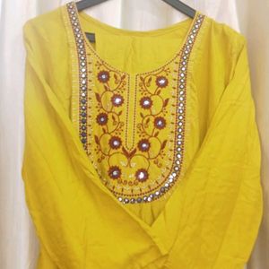 Yallow Kurta Best Fabric