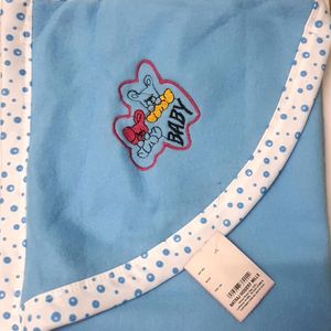 Set Of 2 Soft Hooded Blanket Wrapper For Baby