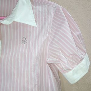 Cute Korean Shirt | Baby Pink Colour