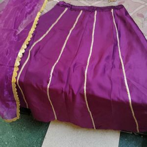 NEW Purple Lehnga Choli With Dupatta