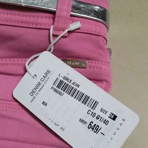 New Pink Jeans For Girls