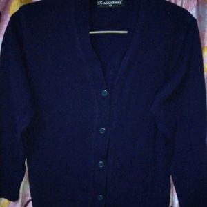 Women School Blue Sweater