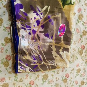 New Purple Flower Saree