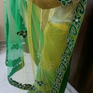 Lehanga Saree With Blouse And Peticoat