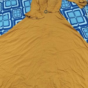 Mustard Coloured Single Gown