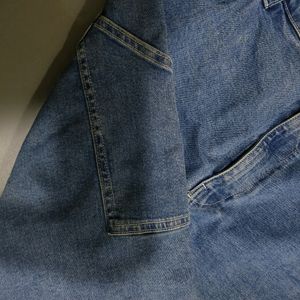 Denim Cargo For Plus Size