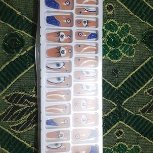 Reusable|Washable Korean EVIL EYE Nails-Set Of 24