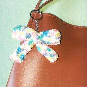 Crochet Keychain 🎀bow  Price Is Fixed