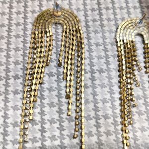 Rhinestone Chain Earrings