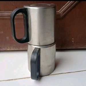 New/Unused Set Of Two Stainless Steel Mug