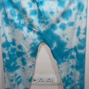 Blue Tie Dye Print Jogger’s For Men