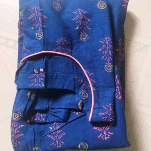 Blue Flower Kurta