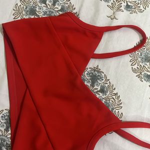 H&M Red Crop Top