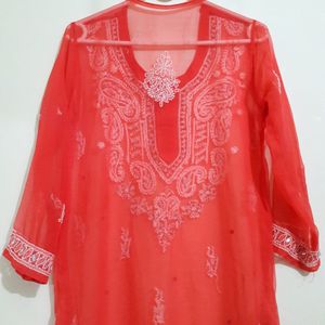 Beautiful Mirror Work Kurti