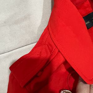 Original Zara Jacket In Red Size M