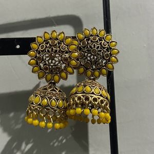 Yellow Ear Rings