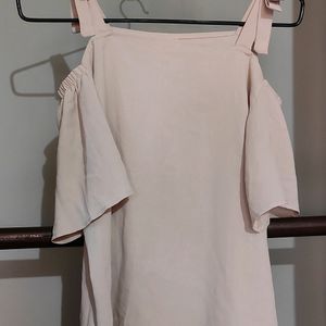 Beige Off-Shoulder Top