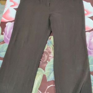 Brown Formal Wide Legged Korean Pants