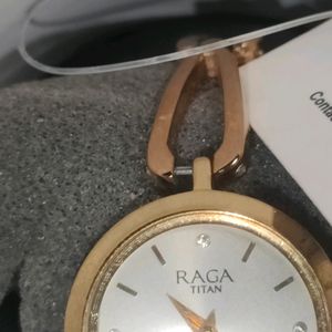 New Titan Watch Raga With Dimond And 22karat Gold