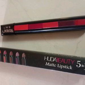 Pack Of 2Huda Beauty 5in 1 Lipstick