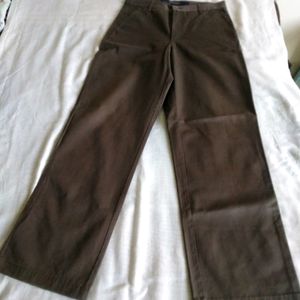 Branded Brown Colour Cotton Trousers