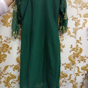 Party Wear Suit With Dupatta And Salwar With Handwork