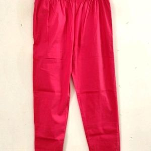 Pinkish Red Straight Fitted Kurti Pants (Women)