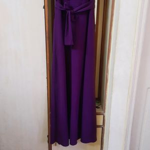 Beautiful Purple Gown Style Dress