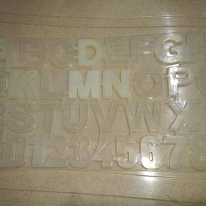 Alphabetical Silicone Mould For Resin Works