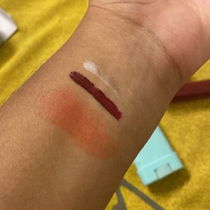 Lipstick, Lipgloss And Lip-cheek Tint Combo