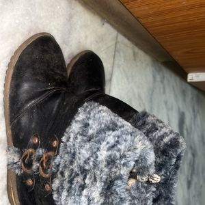 winter fur shoes