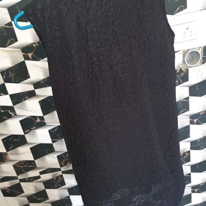 Black Silk Net Top