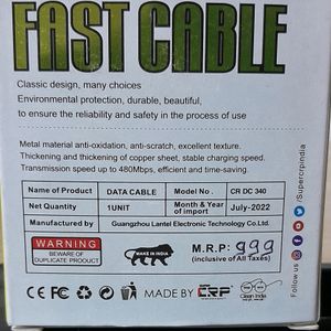 DATA CABLE Micro Pin Super Fast Charger 6A