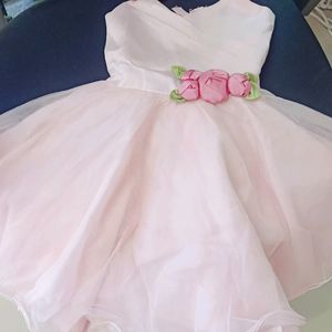 Baby Pink Frock 3-4 Years