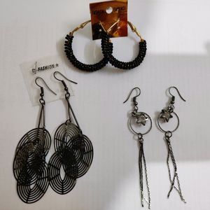 Metallic Earrings And Hoops