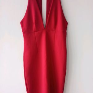 Forever 21 Red Halter Dress