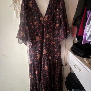 Paisley Printed Maxi Dress